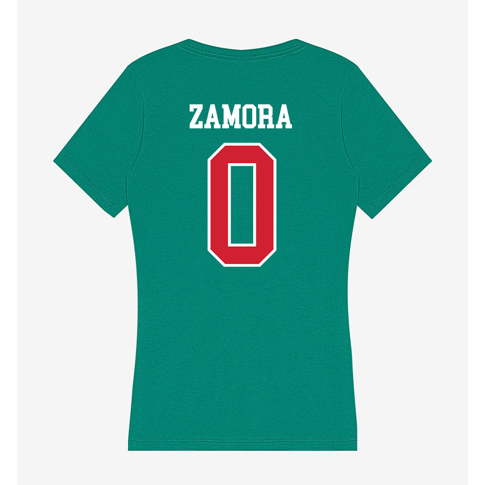 MVSU - NCAA Women's Soccer : Yvelisse Zamora - Women's V-Neck T-Shirt-1