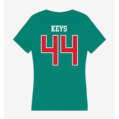 MVSU - NCAA Football : Byron Keys - Women's V-Neck T-Shirt-1