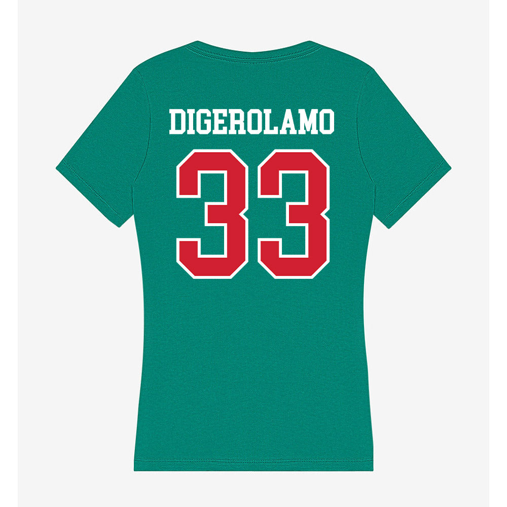 MVSU - NCAA Football : Nicholas DiGerolamo - Women's V-Neck T-Shirt-1