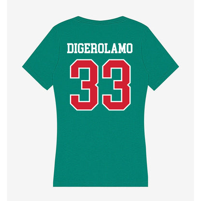 MVSU - NCAA Football : Nicholas DiGerolamo - Women's V-Neck T-Shirt-1