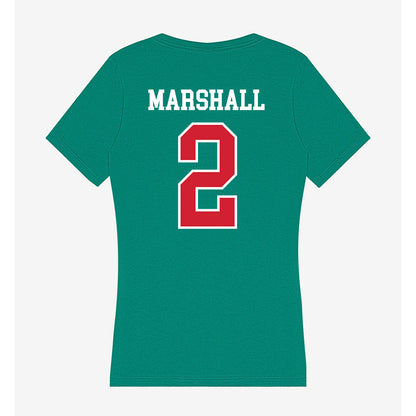 MVSU - NCAA Women's Basketball : Sydnei Marshall - Women's V-Neck T-Shirt-1