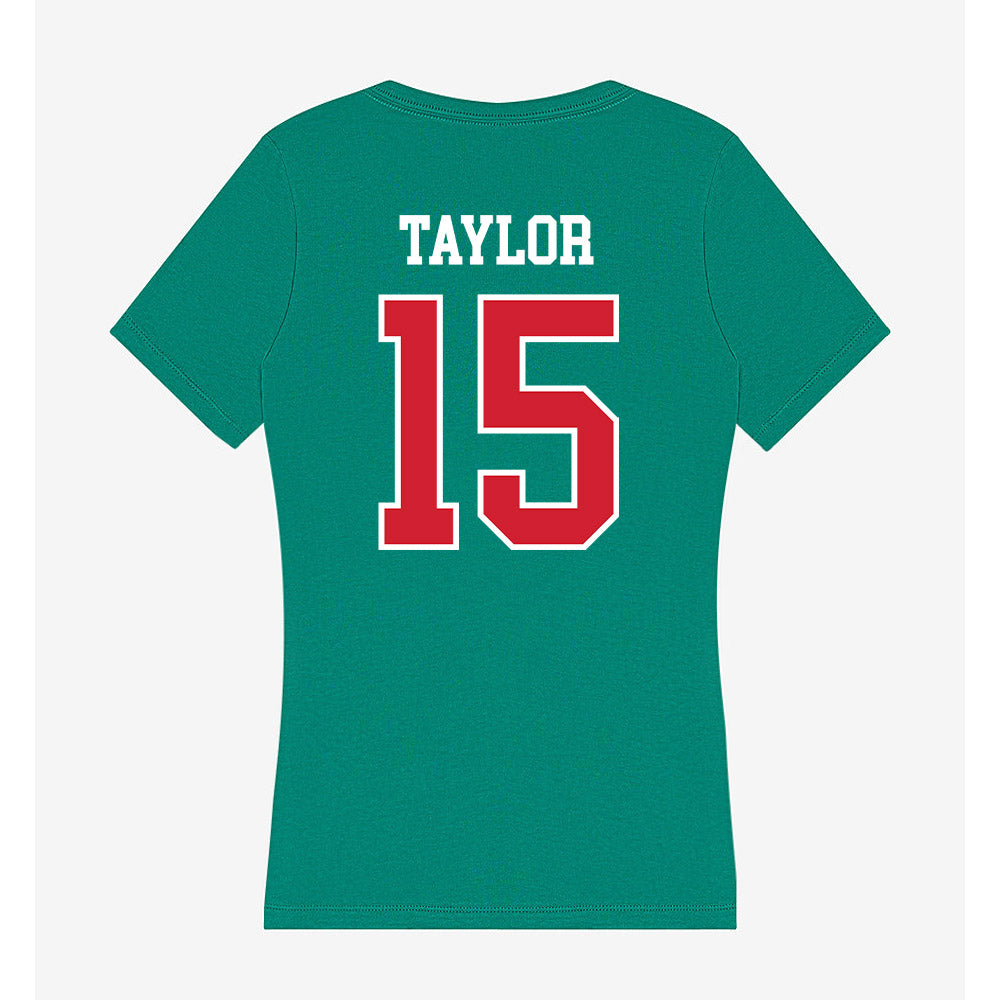MVSU - NCAA Women's Basketball : Aaliyah Taylor - Women's V-Neck T-Shirt-1