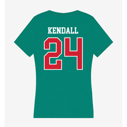 MVSU - NCAA Football : Zamariyon Kendall - Women's V-Neck T-Shirt-1