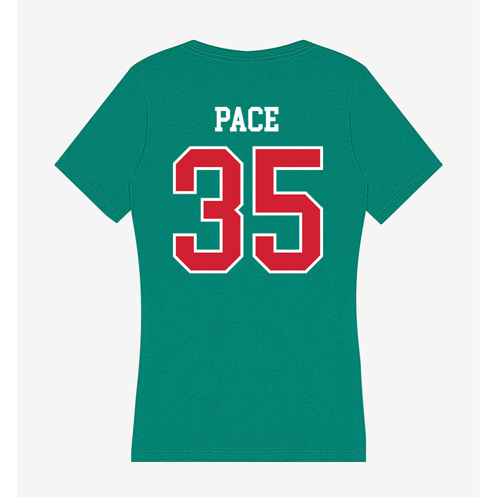 MVSU - NCAA Men's Basketball : Jonathan Pace - Women's V-Neck T-Shirt-1