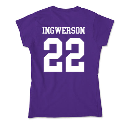 Sioux Falls - NCAA Men's Basketball : Kyle Ingwerson - Soft Style Women’s T-Shirt-1
