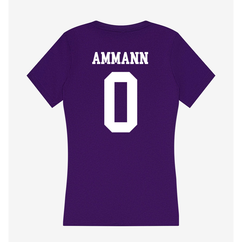 Sioux Falls - NCAA Baseball : Jake Ammann - Women's V-Neck T-Shirt-1