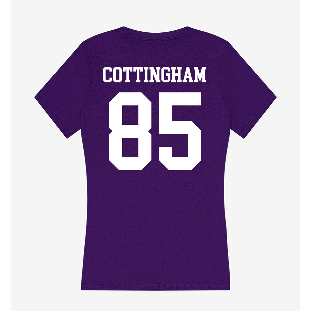 Sioux Falls - NCAA Football : Joe Cottingham - Women's V-Neck T-Shirt-1