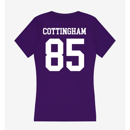 Sioux Falls - NCAA Football : Joe Cottingham - Women's V-Neck T-Shirt-1