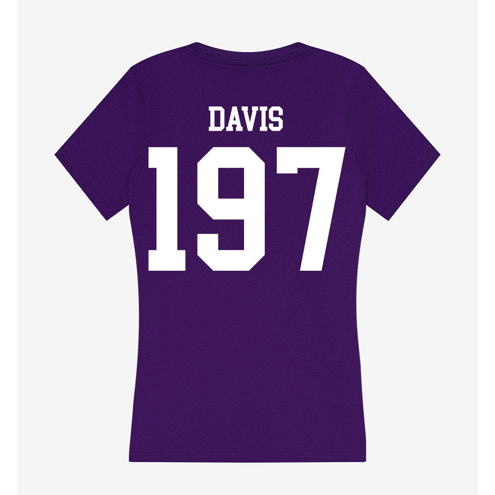 Sioux Falls - NCAA Wrestling : Stetson Davis - Women's V-Neck T-Shirt-1