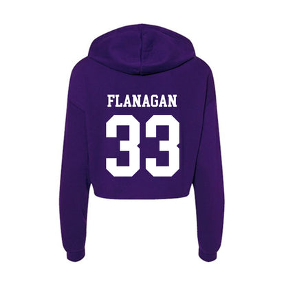 Sioux Falls - NCAA Women's Soccer : Abigail Flanagan - Women's Crop Fleece Hoodie-1