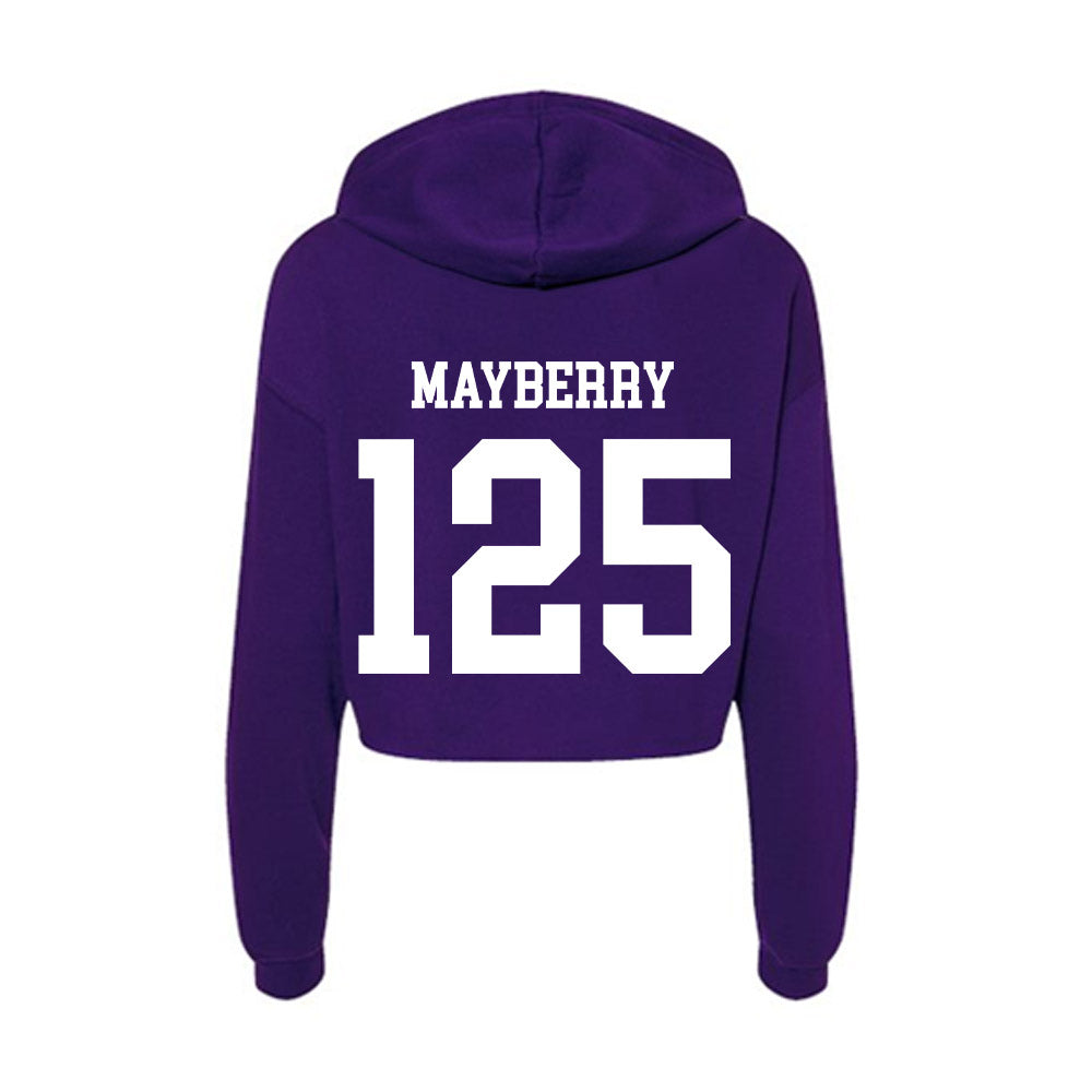 Sioux Falls - NCAA Wrestling : Vinny Mayberry - Women's Crop Fleece Hoodie-1