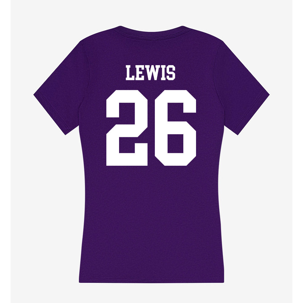 Sioux Falls - NCAA Football : Trey Lewis - Women's V-Neck T-Shirt-1