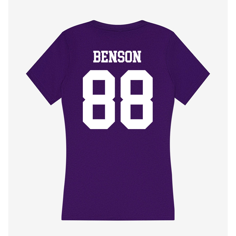 Sioux Falls - NCAA Baseball : Brady Benson - Women's V-Neck T-Shirt-1