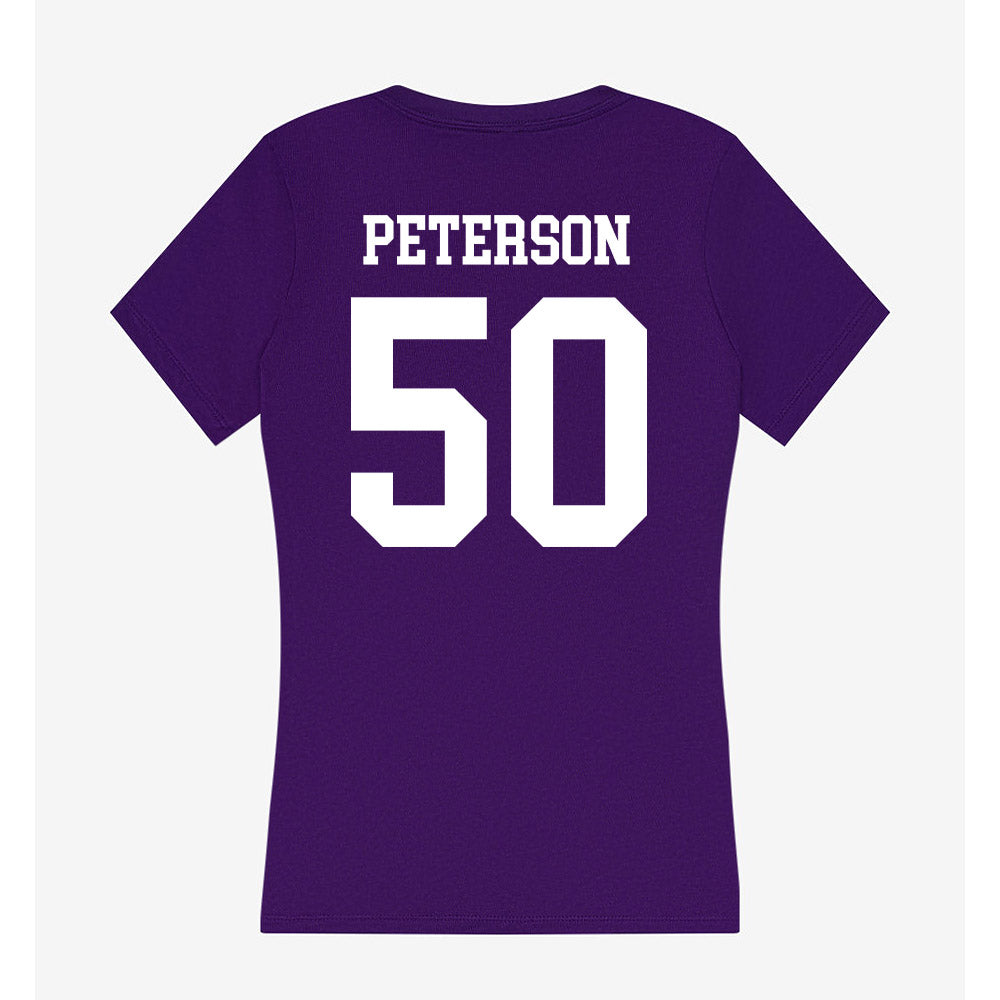 Sioux Falls - NCAA Baseball : Jhett Peterson - Women's V-Neck T-Shirt-1
