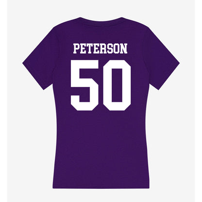 Sioux Falls - NCAA Baseball : Jhett Peterson - Women's V-Neck T-Shirt-1