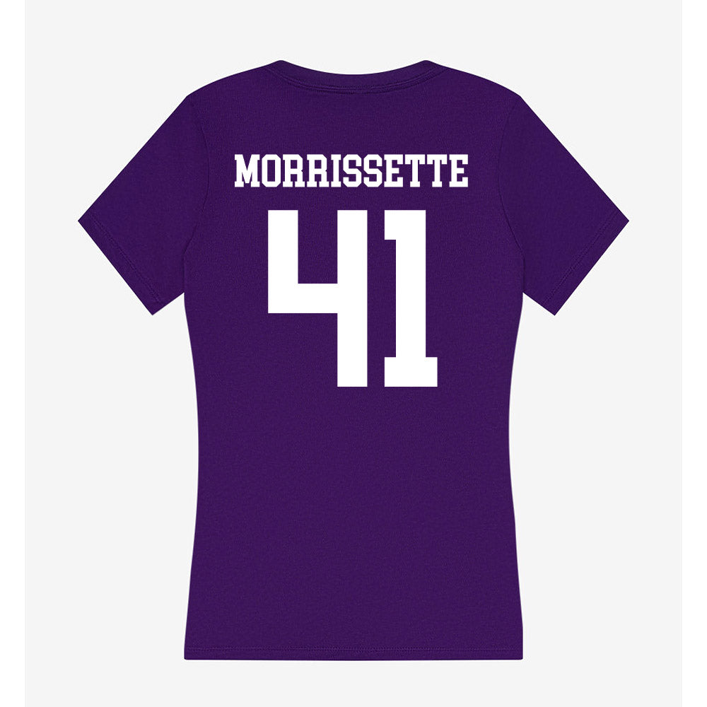 Sioux Falls - NCAA Baseball : Taylor Morrissette - Women's V-Neck T-Shirt-1