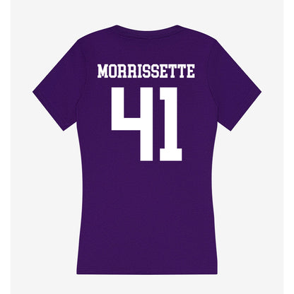 Sioux Falls - NCAA Baseball : Taylor Morrissette - Women's V-Neck T-Shirt-1