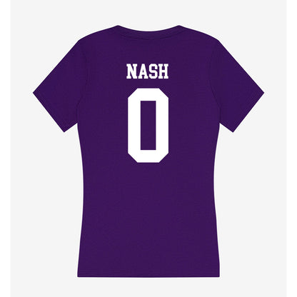 Sioux Falls - NCAA Football : Christian Nash - Women's V-Neck T-Shirt-1