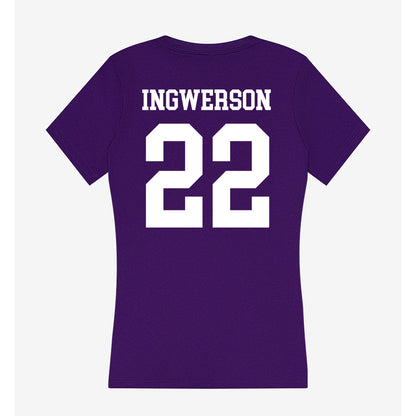 Sioux Falls - NCAA Men's Basketball : Kyle Ingwerson - Women's V-Neck T-Shirt-1