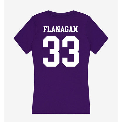 Sioux Falls - NCAA Women's Soccer : Abigail Flanagan - Women's V-Neck T-Shirt-1