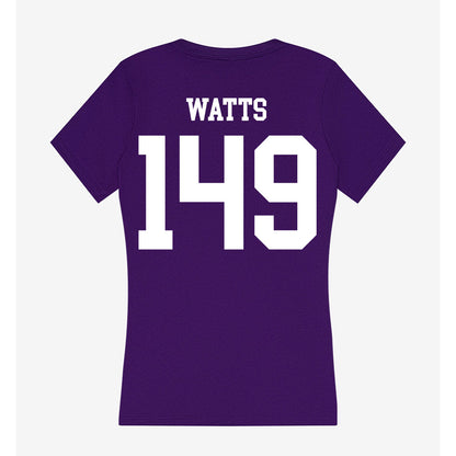 Sioux Falls - NCAA Wrestling : Sir Brandon Watts - Women's V-Neck T-Shirt-1