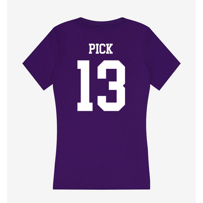 Sioux Falls - NCAA Baseball : Ashton Pick - Women's V-Neck T-Shirt-1