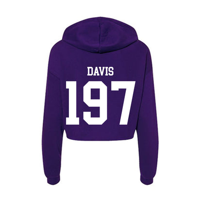 Sioux Falls - NCAA Wrestling : Stetson Davis - Women's Crop Fleece Hoodie-1