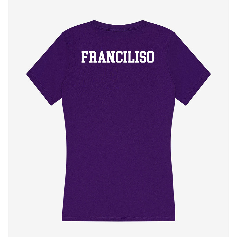 Sioux Falls - NCAA Women's Tennis : Athena Franciliso - Women's V-Neck T-Shirt-1