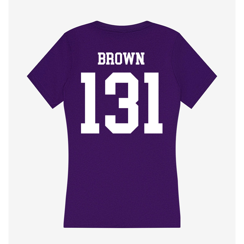 Sioux Falls - NCAA Wrestling : Sydnie Brown - Women's V-Neck T-Shirt-1