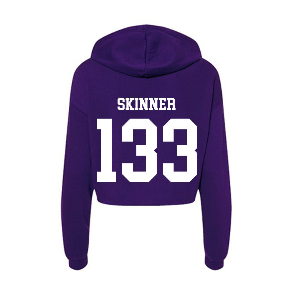 Sioux Falls - NCAA Wrestling : Bray Skinner - Women's Crop Fleece Hoodie-1