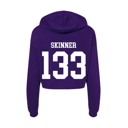 Sioux Falls - NCAA Wrestling : Bray Skinner - Women's Crop Fleece Hoodie-1