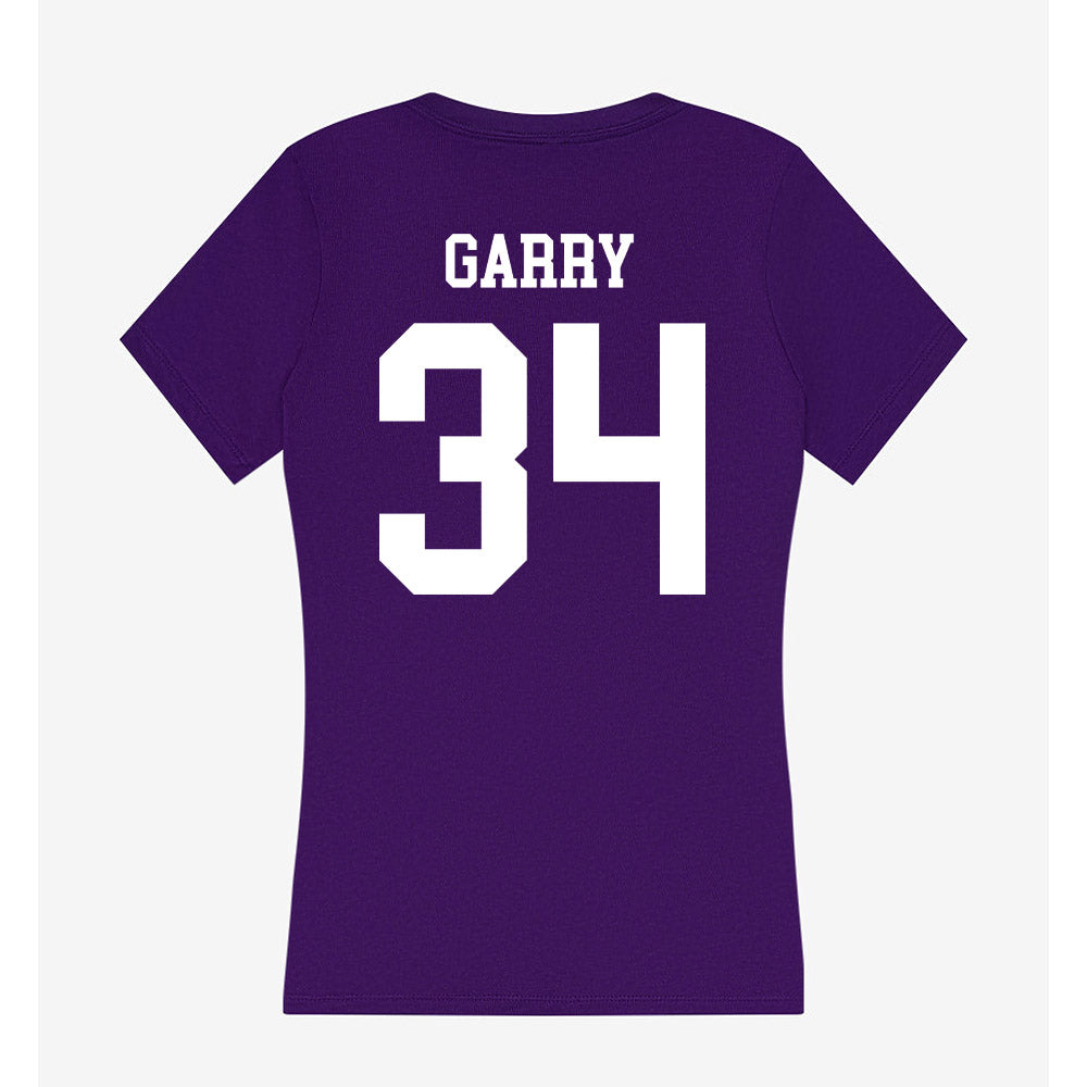 Sioux Falls - NCAA Football : Noah Garry - Women's V-Neck T-Shirt-1