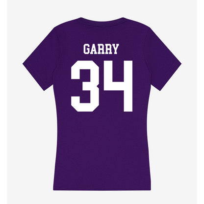 Sioux Falls - NCAA Football : Noah Garry - Women's V-Neck T-Shirt-1