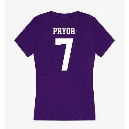 Sioux Falls - NCAA Softball : Charlie Pryor - Women's V-Neck T-Shirt-1
