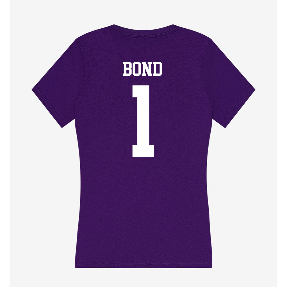 Sioux Falls - NCAA Men's Basketball : Brysen Bond - Women's V-Neck T-Shirt-1
