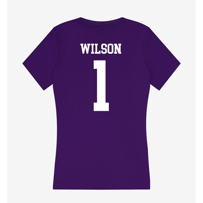 Sioux Falls - NCAA Football : Cordell Wilson - Women's V-Neck T-Shirt-1