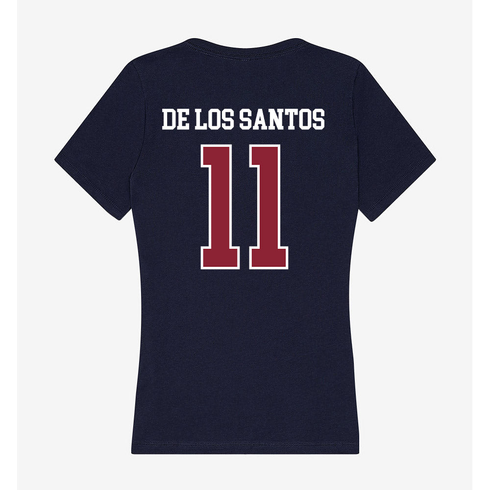 SCSU - NCAA Women's Soccer : Fay De Los Santos - Women's V-Neck T-Shirt-1