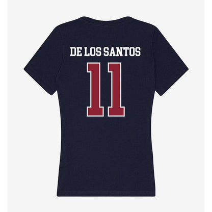 SCSU - NCAA Women's Soccer : Fay De Los Santos - Women's V-Neck T-Shirt-1