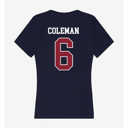 SCSU - NCAA Women's Soccer : Vanessa Coleman - Women's V-Neck T-Shirt-1