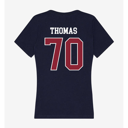 SCSU - NCAA Football : Cayden Thomas - Women's V-Neck T-Shirt-1