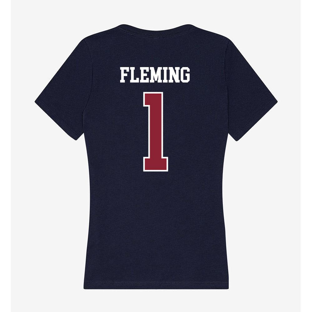 SCSU - NCAA Women's Soccer : Emma Fleming - Women's V-Neck T-Shirt-1