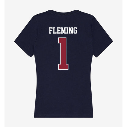 SCSU - NCAA Women's Soccer : Emma Fleming - Women's V-Neck T-Shirt-1
