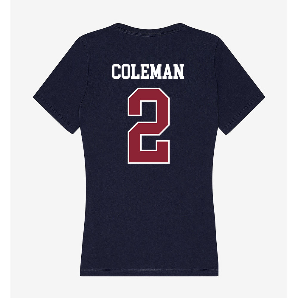 SCSU - NCAA Women's Soccer : Victoria Coleman - Women's V-Neck T-Shirt-1