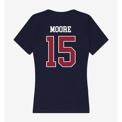 SCSU - NCAA Football : Tyron Moore - Women's V-Neck T-Shirt-1