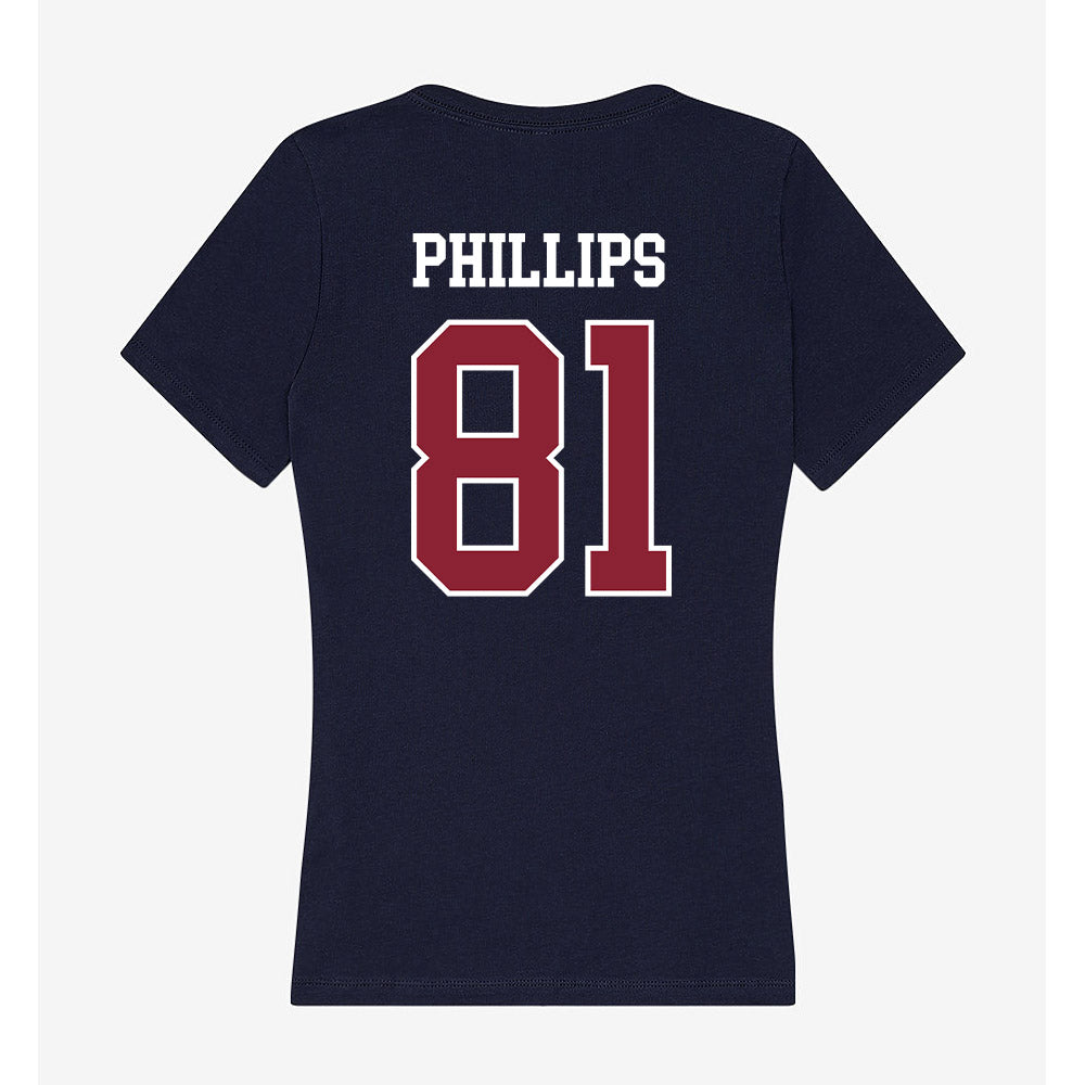 SCSU - NCAA Football : Evan Phillips - Women's V-Neck T-Shirt-1