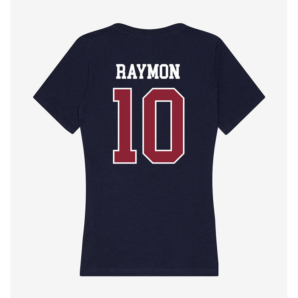 SCSU - NCAA Men's Basketball : Treven Raymon - Women's V-Neck T-Shirt-1