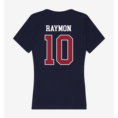 SCSU - NCAA Men's Basketball : Treven Raymon - Women's V-Neck T-Shirt-1