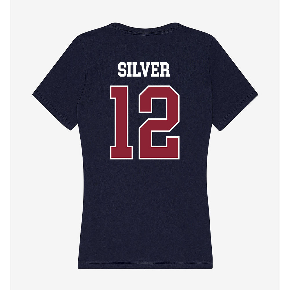 SCSU - NCAA Women's Soccer : Aaliyah Silver - Women's V-Neck T-Shirt-1