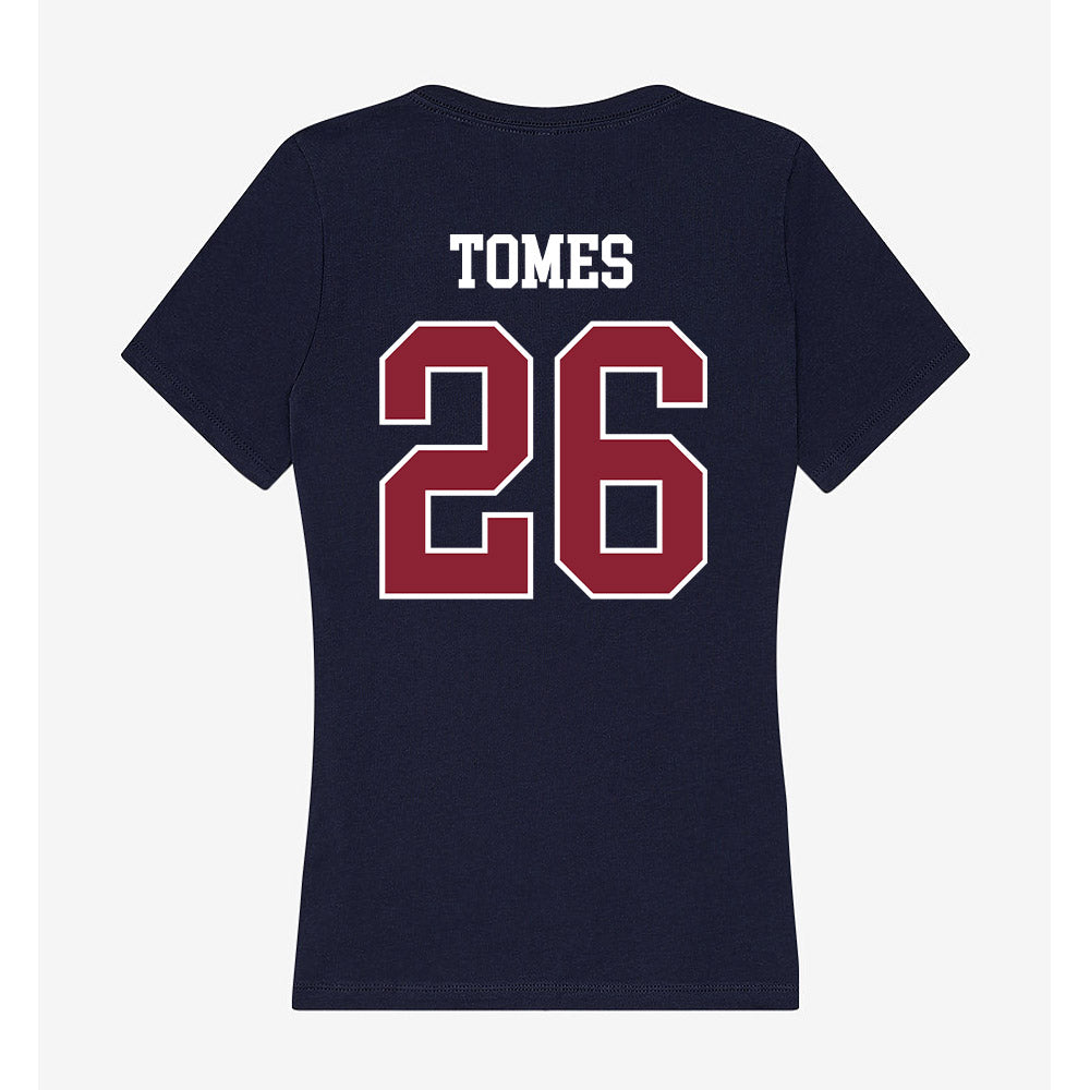 SCSU - NCAA Women's Soccer : Eiliyah Tomes - Women's V-Neck T-Shirt-1