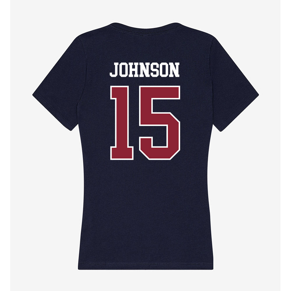 SCSU - NCAA Women's Soccer : Kamora Johnson - Women's V-Neck T-Shirt-1